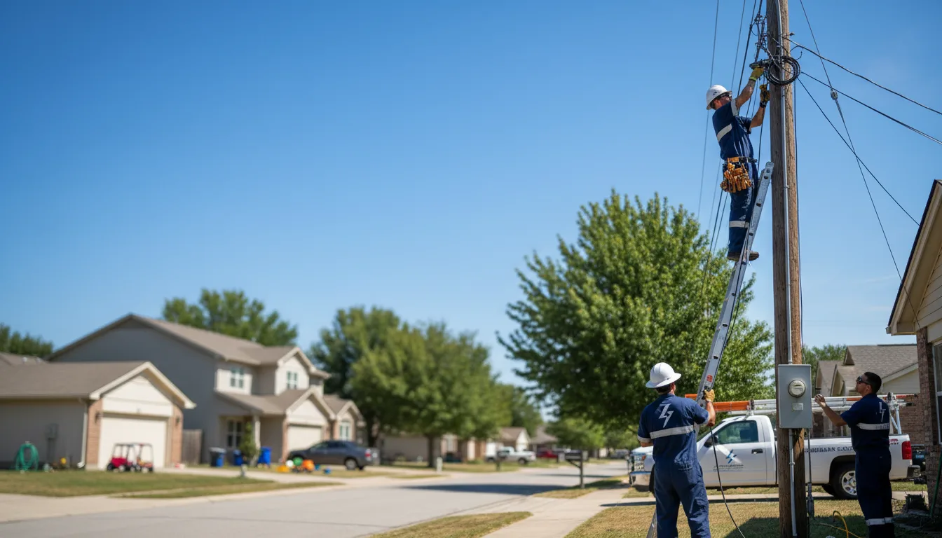 Residential electrician providing installation services in Cropwell, AL